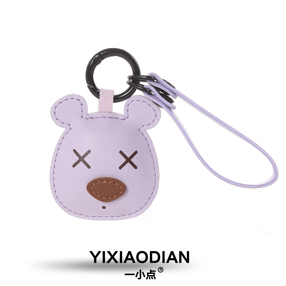 곰 펜던트-보라색