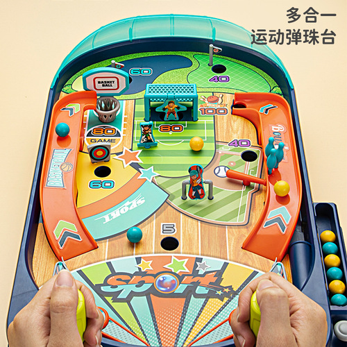 Children's educational toys, brain thinking training, parent-child interaction, indoor desktop ejection pinball game machine wholesale