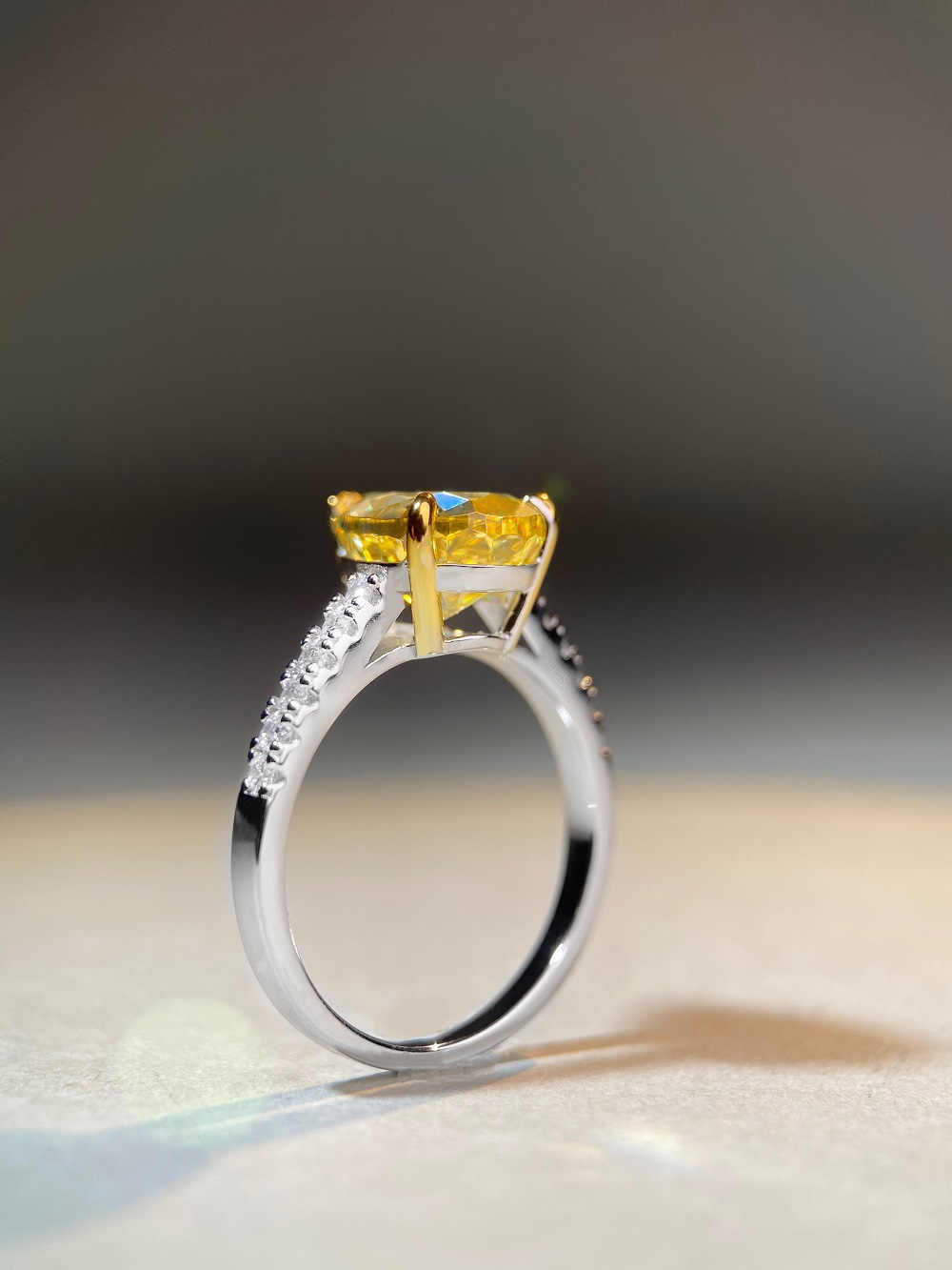 Fashion Water Droplets Sterling Silver Plating Zircon Rings 1 Piece