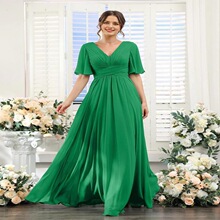 U 24955 Slit Satin Evening Gown �_�澄�����Y�� �W���羳