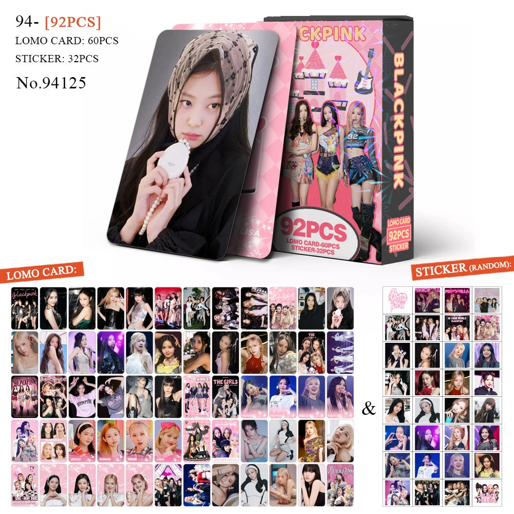 Набор 92 карточки с фото, BTS BPSKTWICE, двусторонние LOMO-карточки, фабричная печать