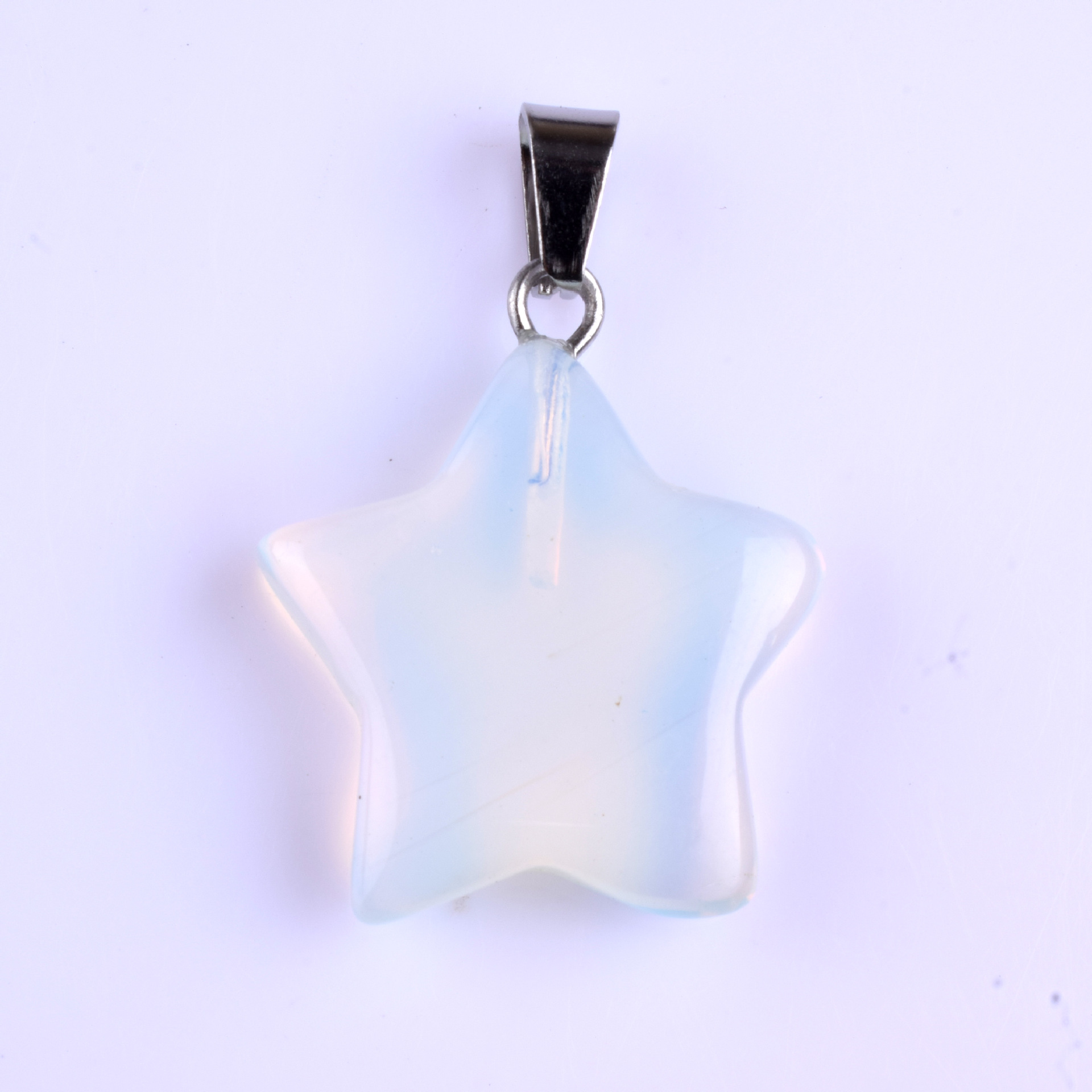 Colgante de piedra de estrella de color natural colgante de amatista de estrella de color pentagramas colgante de estrella de cielo colgante DIY joyas artículos