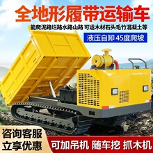 爬山虎履带运输车农用3吨全地形山地爬坡王工程6吨座驾自卸搬运车