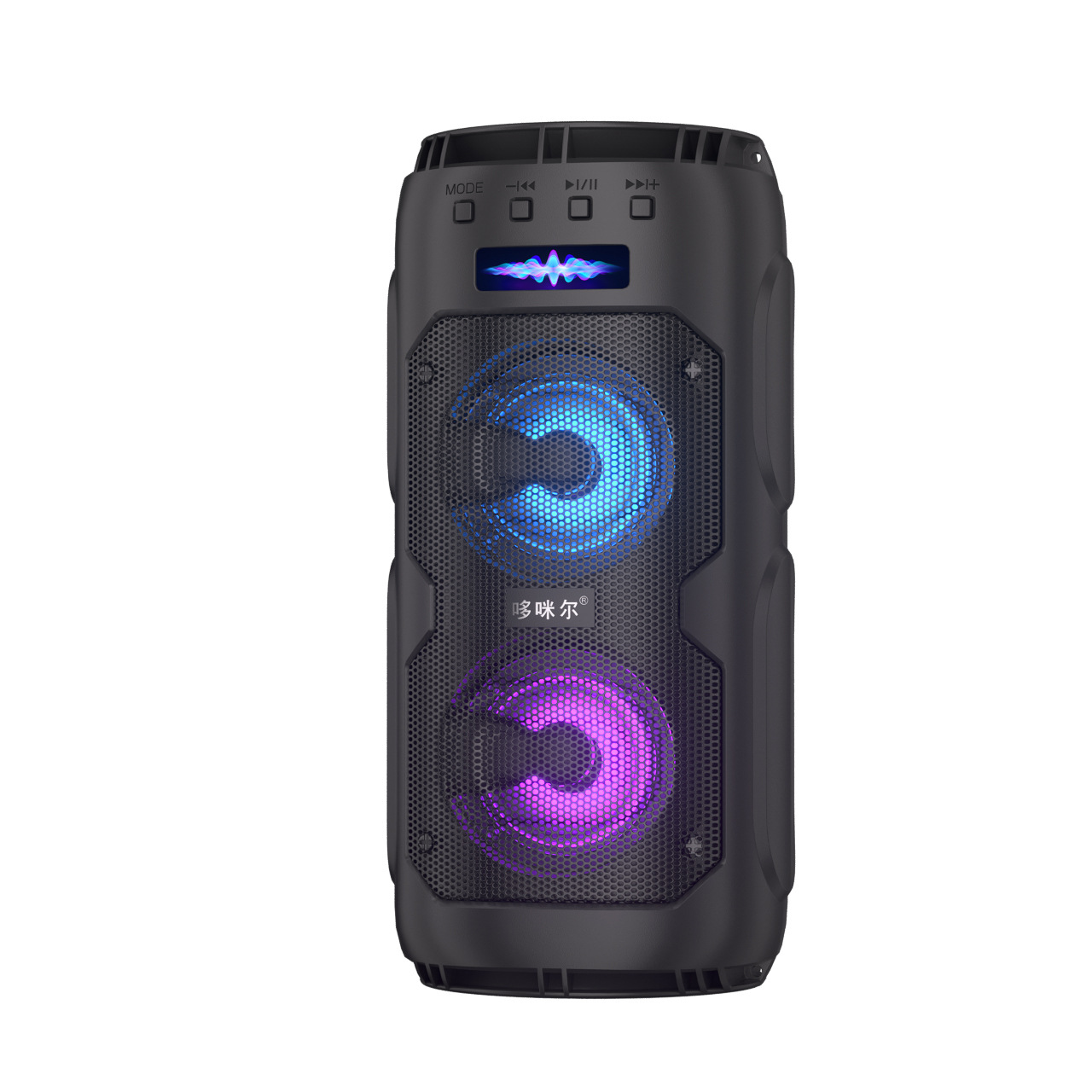 Personalizado K-canción sonido brillante luz de color alto volumen alto bajo pesado usuario doméstico fuera de la danza cuadrada portable altavoz inalámbrico Bluetooth