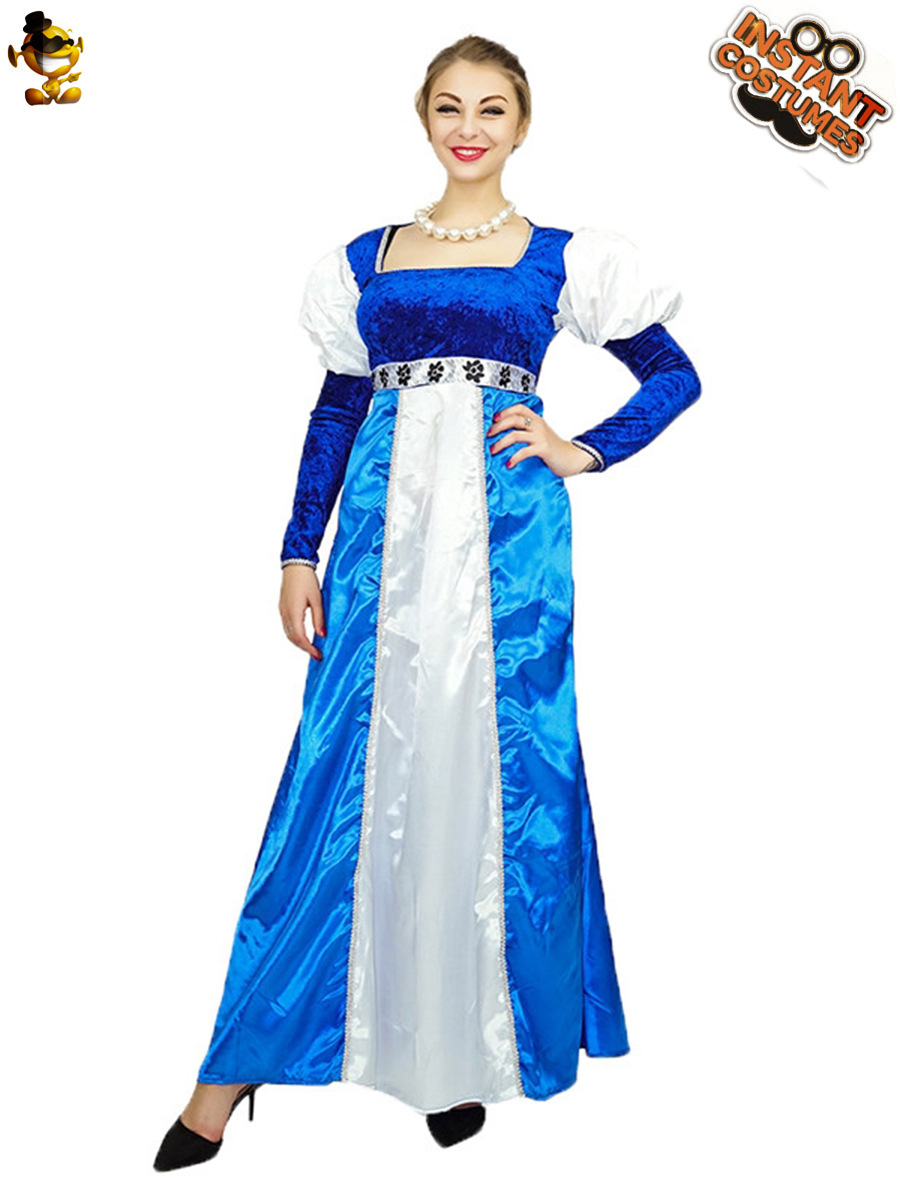 Partido medieval princesa traje mascarada princesa etapa rendimiento ropa cosply traje de Halloween