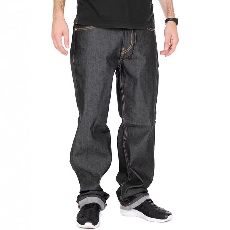 European and American 2025 New Products Amazon Cross-Border Foreign Trade Summer Casual Men's New Loose Wide-Leg Jeans