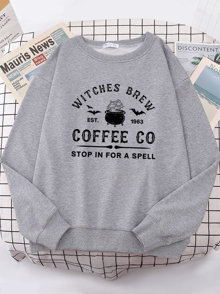Witches Brew Coffee Letter Printing Simple Solid Color Lette