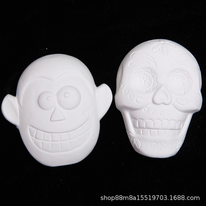 Halloween calabaza fantasma yeso muñeca graffiti DIY producción creativa Navidad pintura cerámica