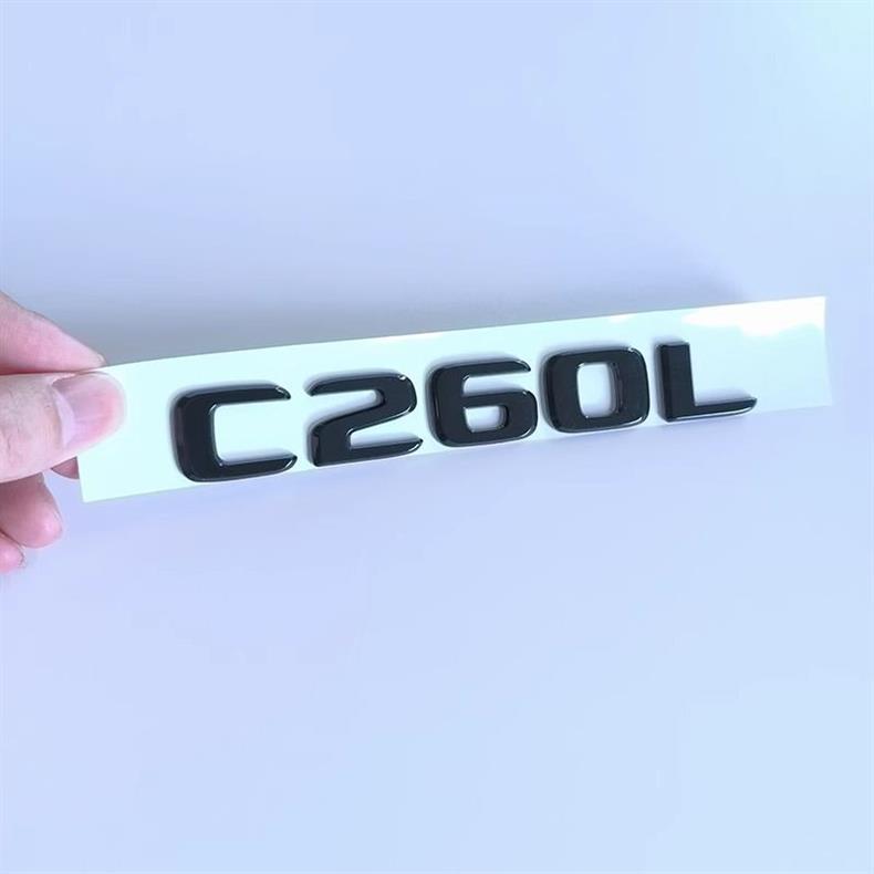 Black C200L/C260L rear emblem sticker for Beijing Mercedes-Benz C300L, C-Class decoration