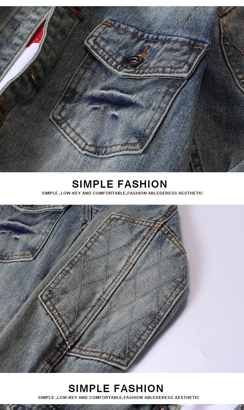 Men's Denim Jacket American Retro Embroidered Motorcycle Style_voghion.com