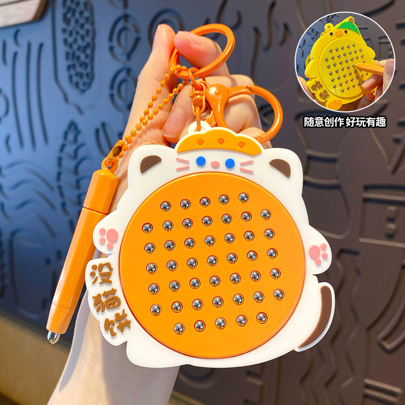 Симпатичная декомпрессия магнитная поглощающая стальная чертежа шариковая доска с пряжки-нет кошачий пирог