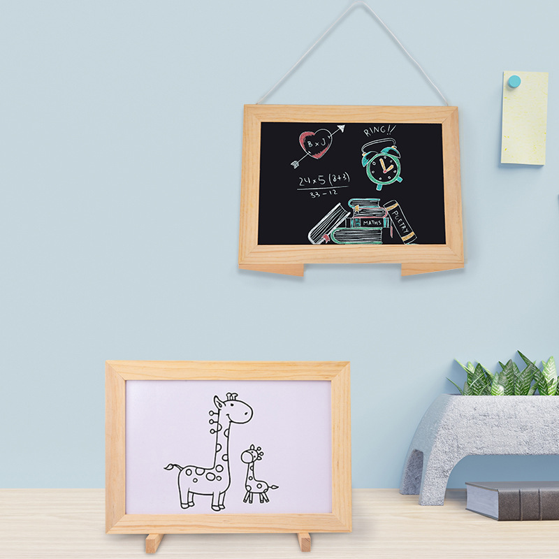 Tienda de venta directa de fábrica mini escritorio colgante pequeño letrero pequeño para niños pequeño tablero colgante pizarra magnética de doble cara tablero de escritura