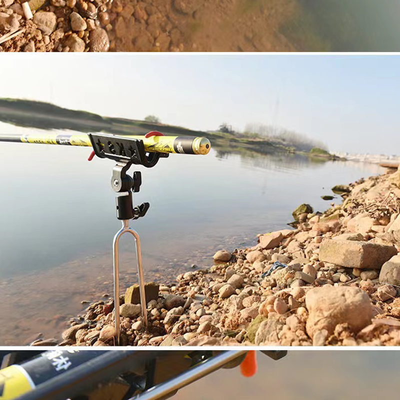 All -metal fishing rod self -locking turret bracket brackets Handal…