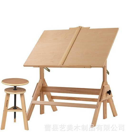 Painting Table, Solid Wood Painting Table, Liftable Painting Table, Art Student Design and Drawing Workbench