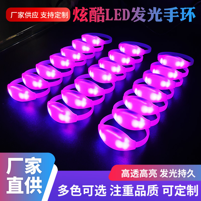 Concierto de festival de música de bar led pulsera de control remoto debe ayudar a WeiXuan color pulsera luminosa evento sorteo