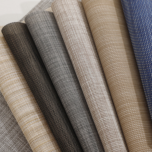 Western placemats, PVC insulated table mats, washable tablecloth coasters, two-color silk series Teslin placemats