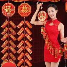 电子鞭炮鞕炮超巨响带闪光家用仿真充电鞭爆竹仗春节结婚乔迁炮仗