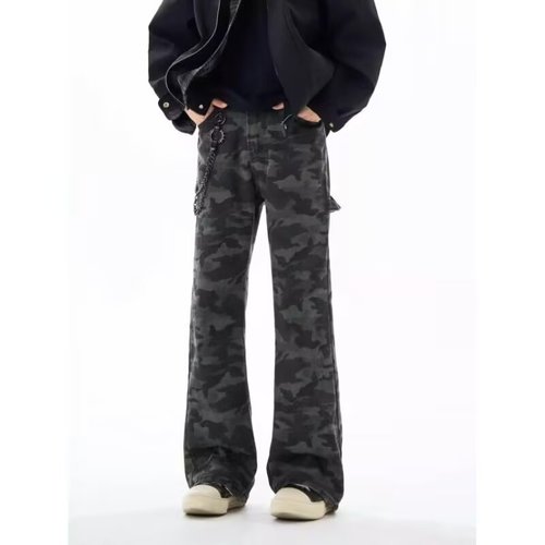 Cleanfit Bending Knife Men's Black Mini Straight Pants American Vibe Streetwear Slim Straight Casual Trousers