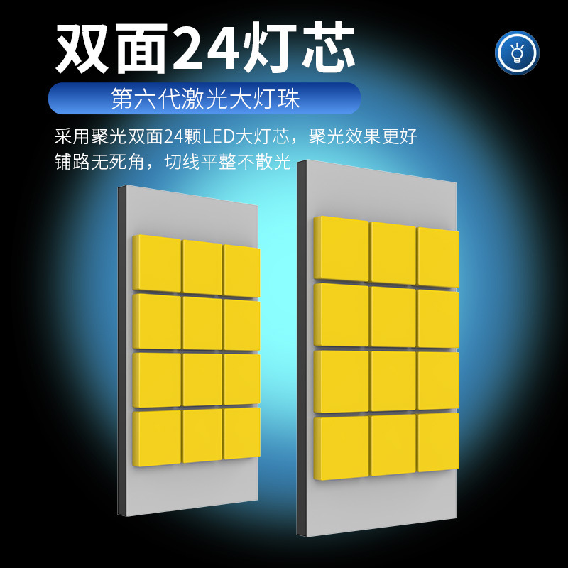 ホット 8 銅管車 LED ヘッドライト 300 ワットハイパワー 24 コア H4H7 レーザー LED 車のヘッドライトスポット|undefined