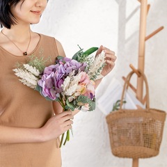 仿真花花音繡球束INS風廠家家居裝飾跨境婚慶批發假花MW99554