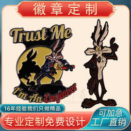 珐琅烤漆动漫同人金属徽章制作勋章毕校徽班徽异形胸针司徽定 制