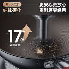 Kangbach flagship store official uncoated titanium non-stick wok wok cooking household anti-stick induction cooker universal