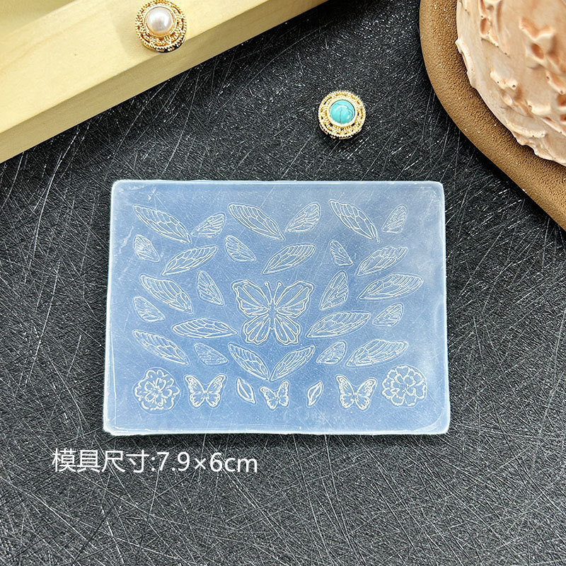 ins新款网红美甲立体浮雕雕花复古欧式西米亚DIY美甲装饰高透模具|undefined