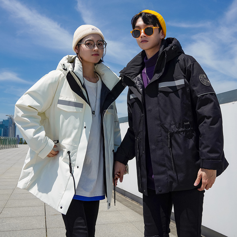 Couple style unisex high-quality down 2021 winter new short workwear outdoor thick jacket trend_voghion.com