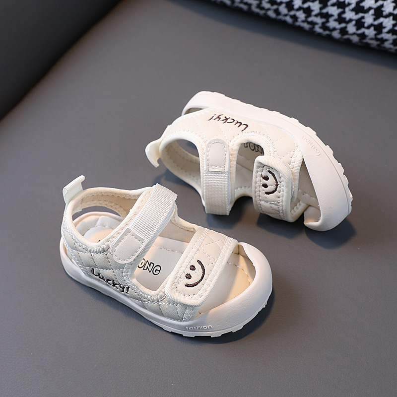 Kid's Casual Solid Color Round Toe Beach Sandals display picture 6