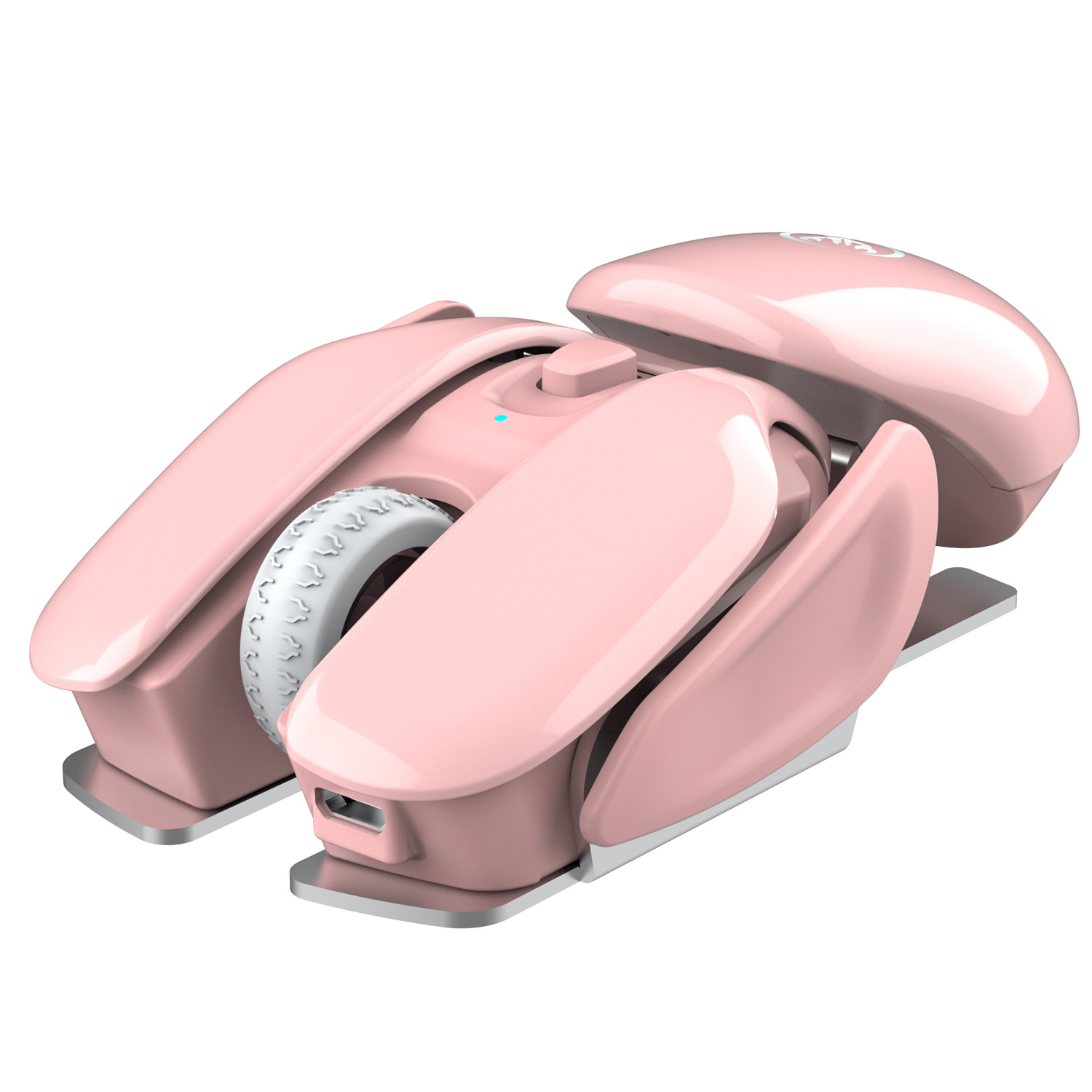 Mysz bezprzewodowa 2.4G, 3. bieg 1600 DPI, regulowana 4D, elegancka faktura UV, wbudowana bateria 500 mAh, wygodny uchwyt_voghion.com