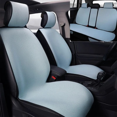 Four Seasons Pad: Cushion, Ventilated and Breathable, Won'T Get - sky-blue-standard-edition-rear-bench-seating-general