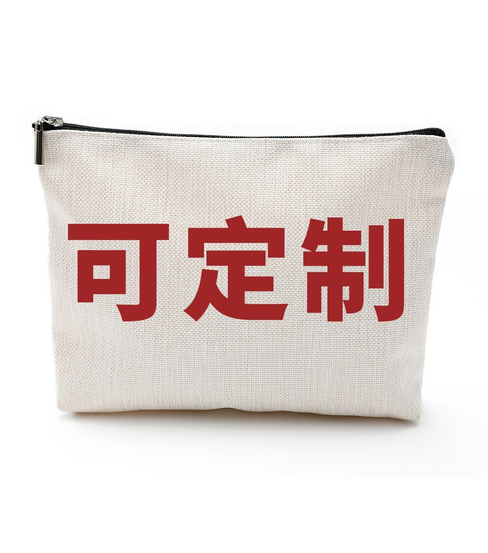 Transfronterizos Amazon Halloween maquillaje letras Halloween brujas maquillaje bolsa bolsa de almacenamiento lino fábrica directa