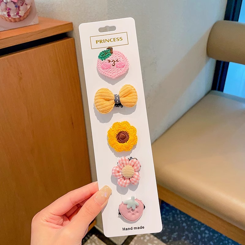 Niños velcro pegatinas de cabello para bebés lindos no dañados pegatinas de frangeo frente lateral broche de sudor broche de cabello