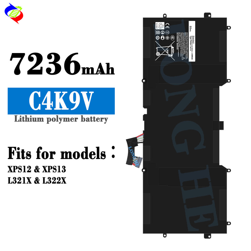 Suitable for Dell C4K9V Notebook Battery Xps12/Xps13/L321X/L322X Factory Wholesale Export