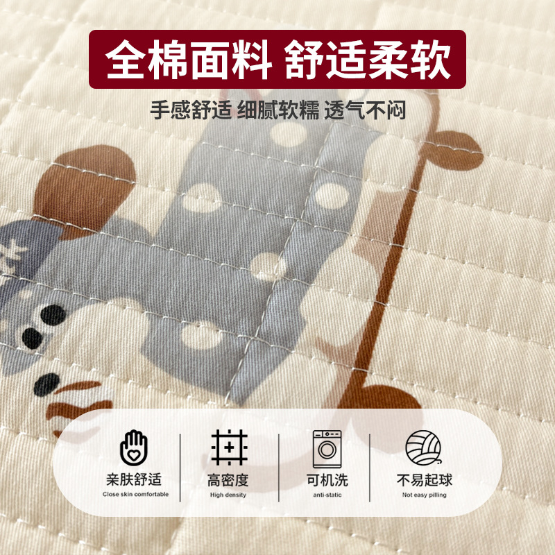 Tapa de cama de tatami de algodón de tres piezas de algodón puro 2025 nuevo estilo cuatro estaciones sábanas antideslizantes universales cubierta kang