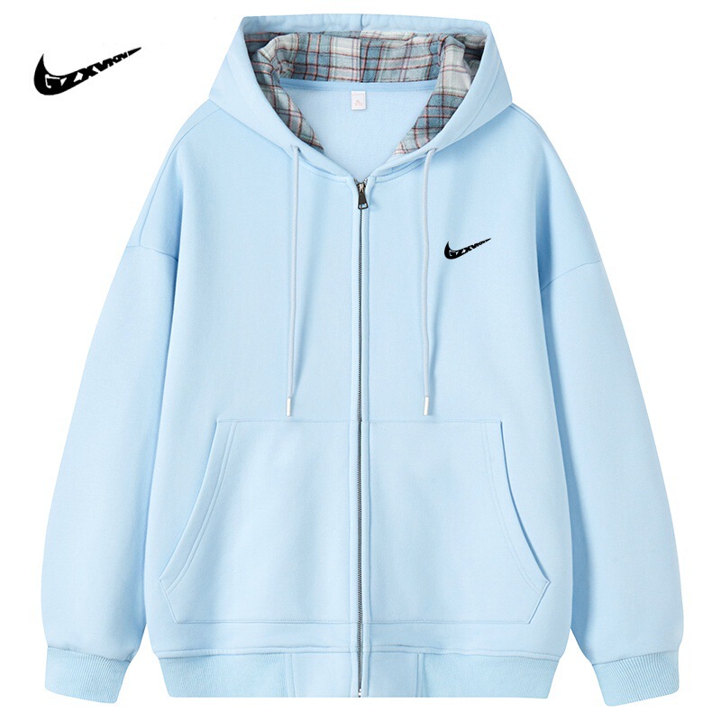 Cardigan Sweater Jacket Men's Spring and Autumn 2024 New American Fashion Brand Hooded Jacket Teenage Couple Autumn Jacket