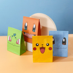 新しいファッションギフトバッグinsシンプルな漫画キャンディーパーティーフラットポケットケーキ焼き食品包装紙袋
