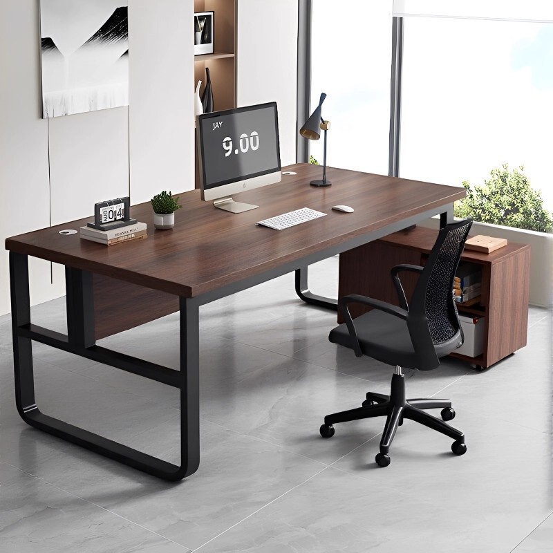Computer Desk, Modern Minimalist Office Desk and Chair Set, Simple Staff Desk with Storage Cabinet Workbench Computer Desk, Modern Minimalist Office Desk and Chair Set, Simple Staff Desk with Storage Cabinet Workbench