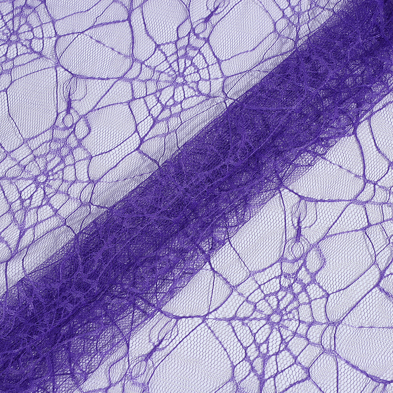 Halloween spider web lace mesh stage clothing DIY decorative fabric haunted house shooting background toy accessories