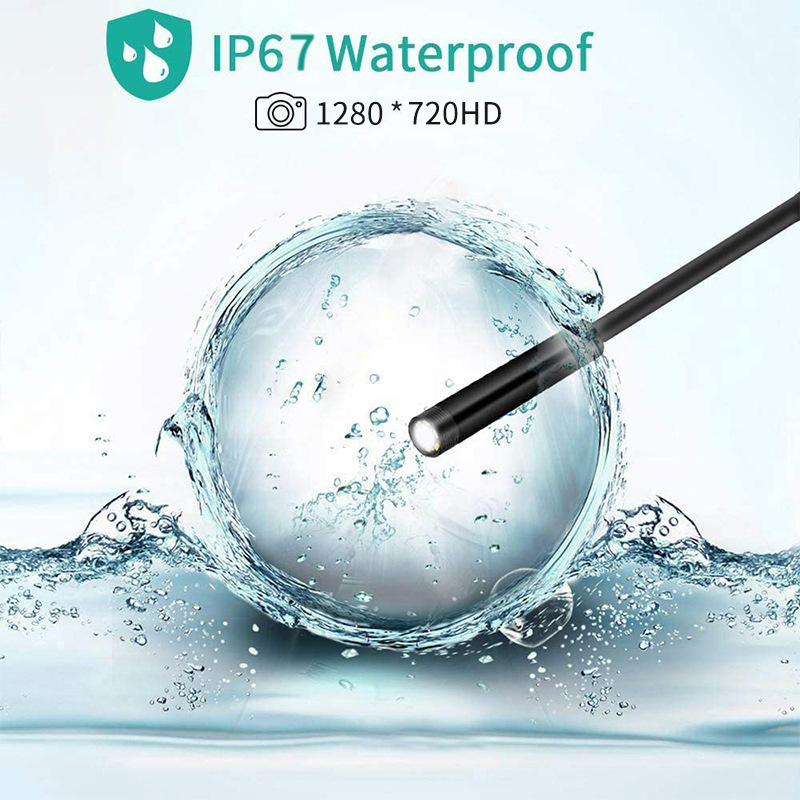 Suitable for Apple iOS system direct plug high-definition industrial pipeline auto endoscope Phone pipeline endoscope