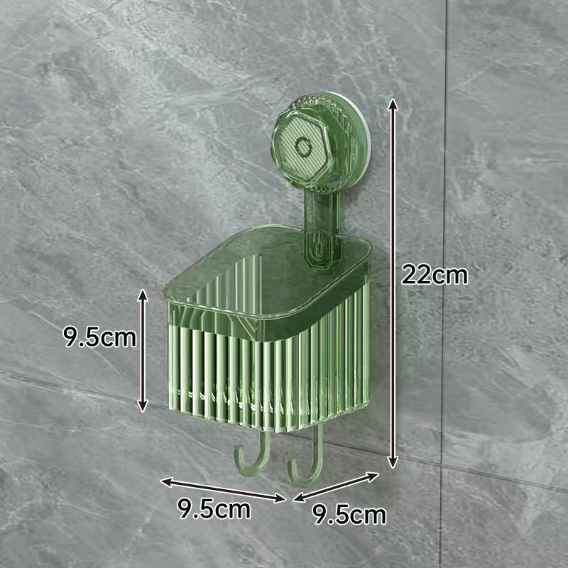 Baño fuerte ventosa rack de almacenamiento hogar ponche-libre cosmético enjuague bucal Copa rack cocina montado en la pared condimento rack de almacenamiento
