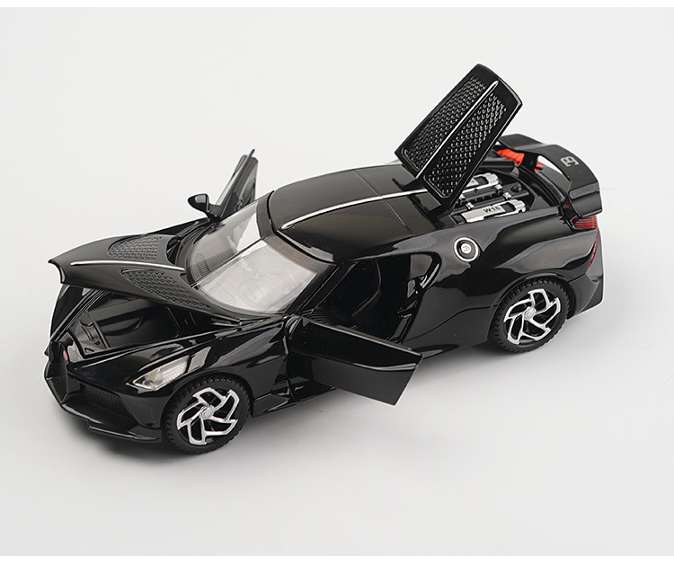布加迪合金车模型跑车金属儿童玩具车摆件收藏回力车小汽车详情11