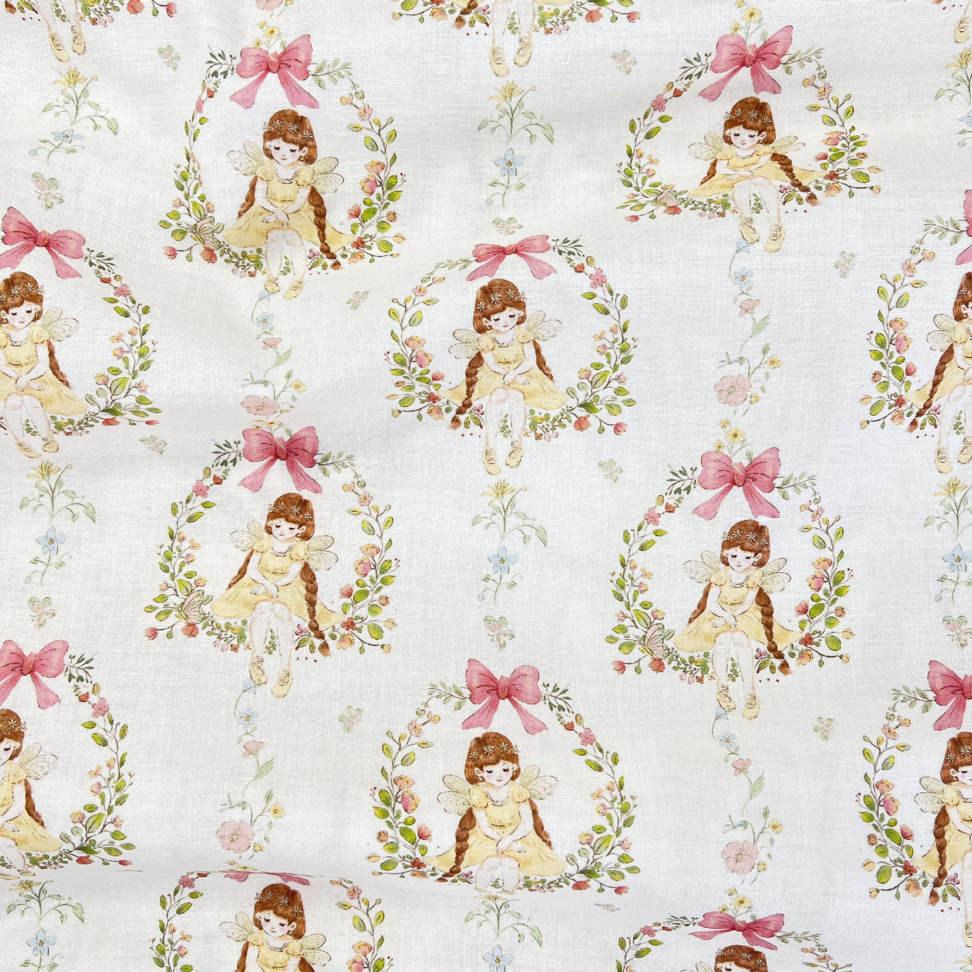 40支双层纱全棉数码印花布纯棉水洗棉布婴童家居面料碎花睡衣布料