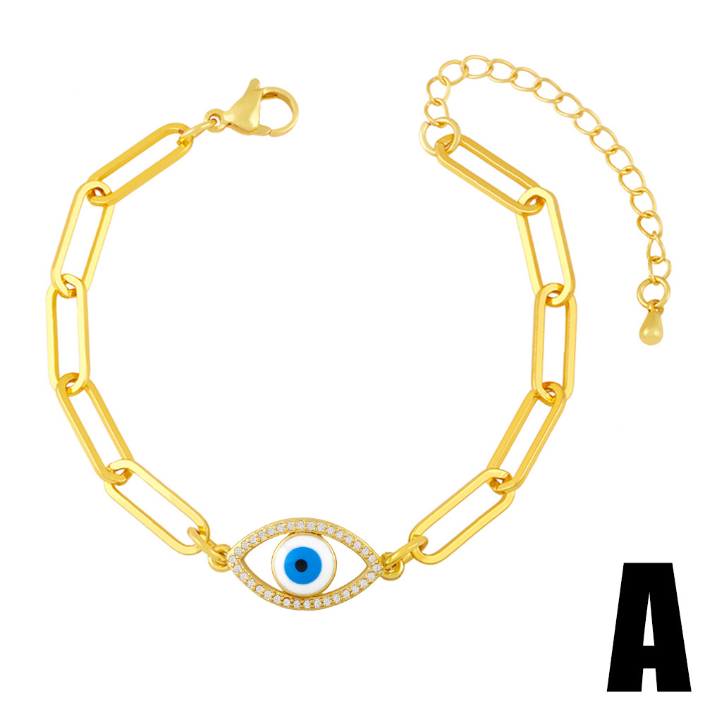simple zircon bracelet exaggerated personality demon eye bracelet