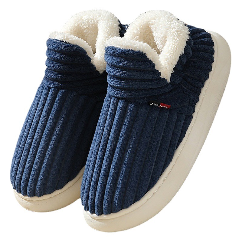 Pantuflas de Algodón con Suela Gruesa para Invierno 2025, para Hombre y Mujer, Antideslizantes, Cálidas, para Interiores y Exteriores, para Parejas.