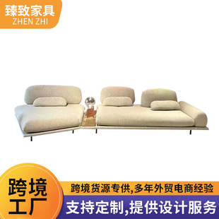 Strong Rebound Function Sofa Pine Frame Slow Rebound Support Sponge Light Luxury Gray Adjustable Backrest Living Room Sofa