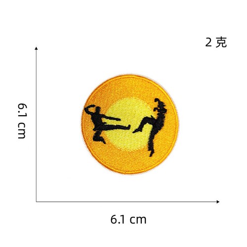 New manufacturer cloth stickers cobra cartoon embroidery cloth stickers scenery clothing accessories 缼ding stickers round armbands