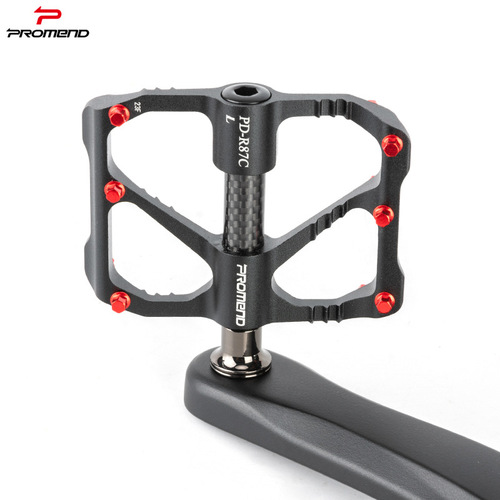 New PROMEND bicycle pedals R87C road bike carbon fiber bearing pedals mountain bike 3 bearing pedals