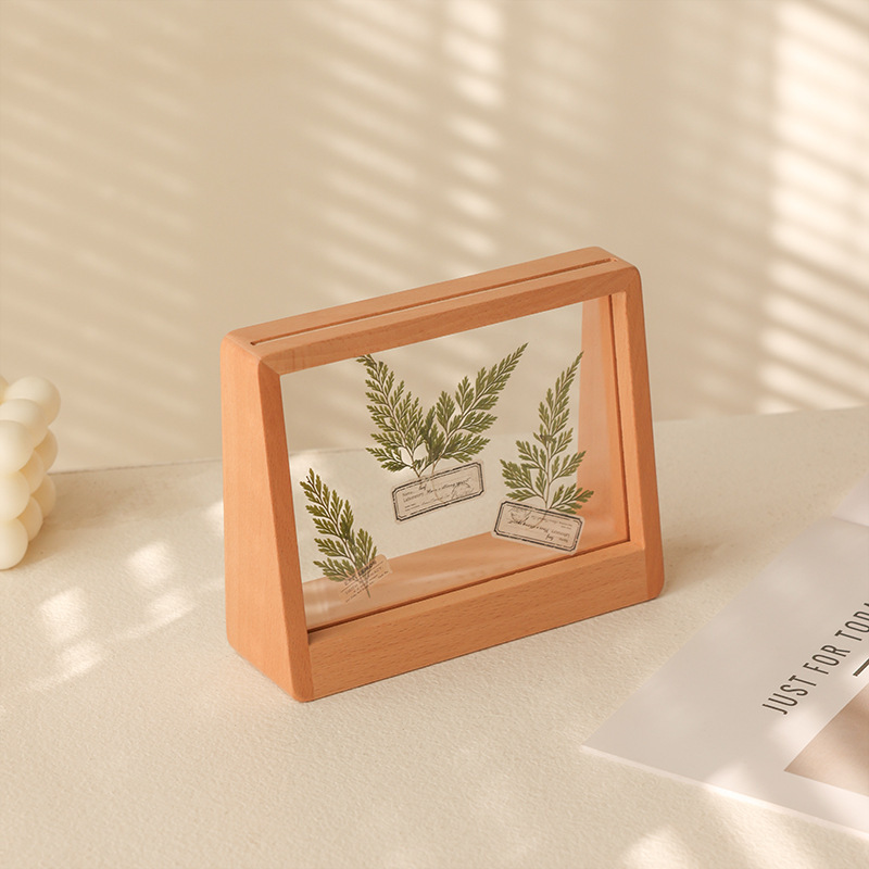 T-Shaped Solid Wood Double-Sided Transparent Photo Frame DIY Creative Photo Printing 6inch Display Area Frame Decoration Desktop T-Shaped Solid Wood Double-Sided Transparent Photo Frame DIY Creative Photo Printing 6inch Display Area Frame Decoration Desktop