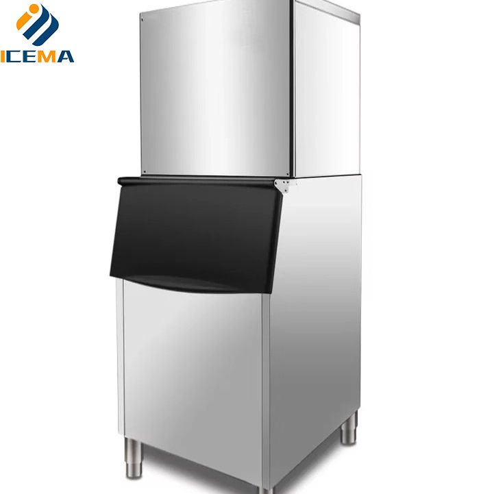 commercial ice maker, small household block ice machine ktv milk tea shop, coffee shop, full automatic ice cube machine